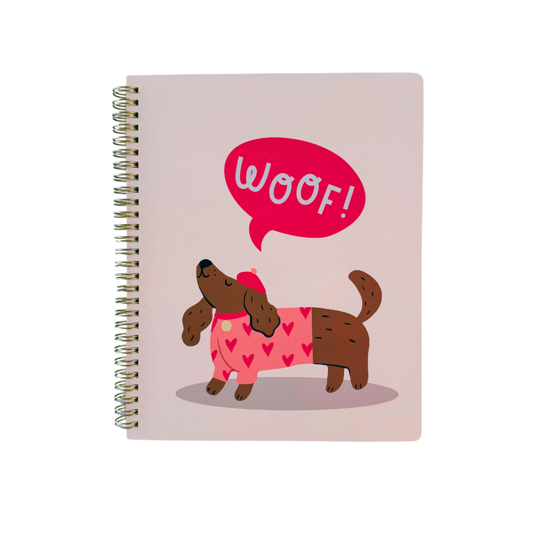 Cuaderno Grande lineas Perro Woof!