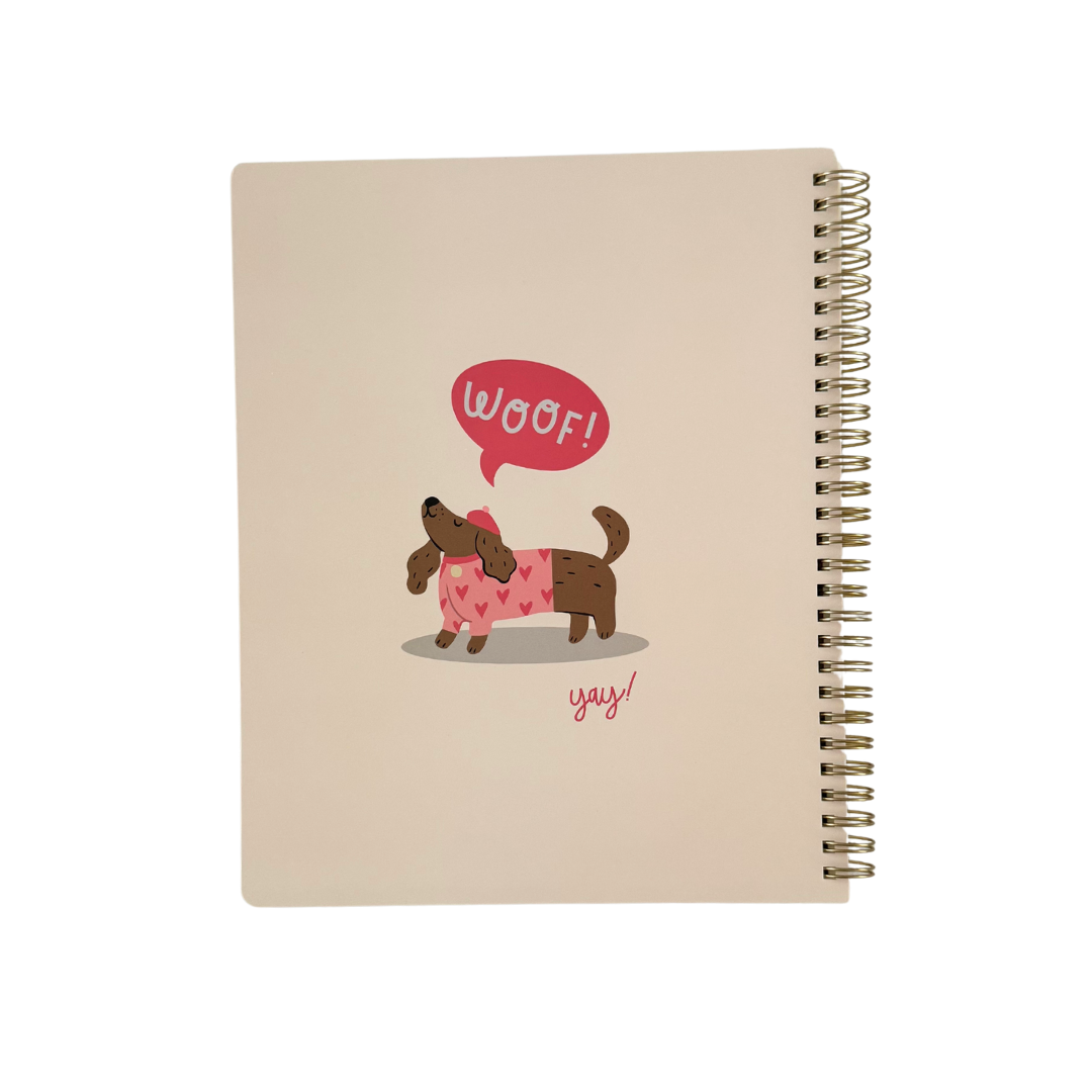 Cuaderno Grande lineas Perro Woof!