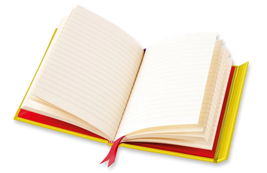 Libreta lineada con tapa magnética - Abeja y flores