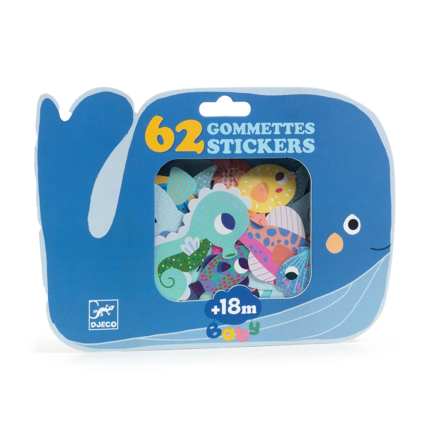 Set 62 Big Stickers de Animales Marinos
