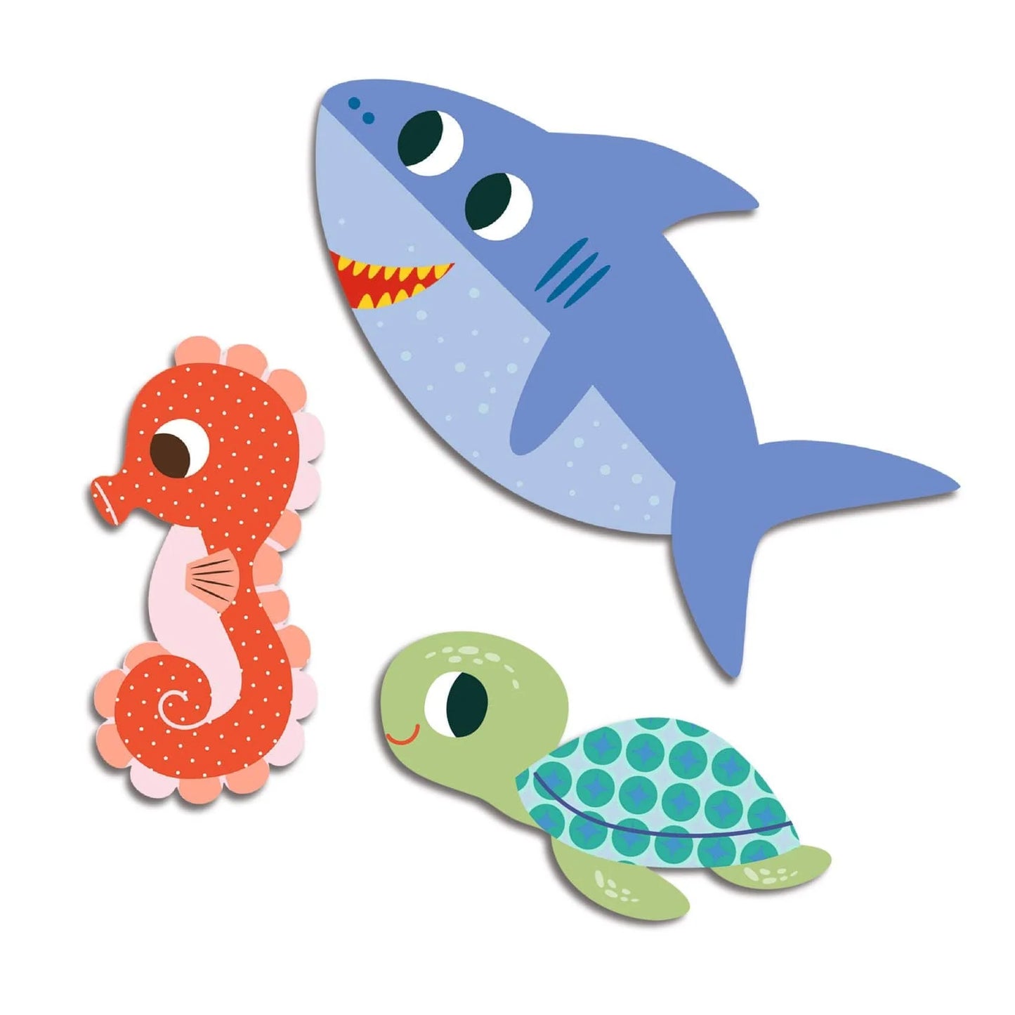 Set 62 Big Stickers de Animales Marinos