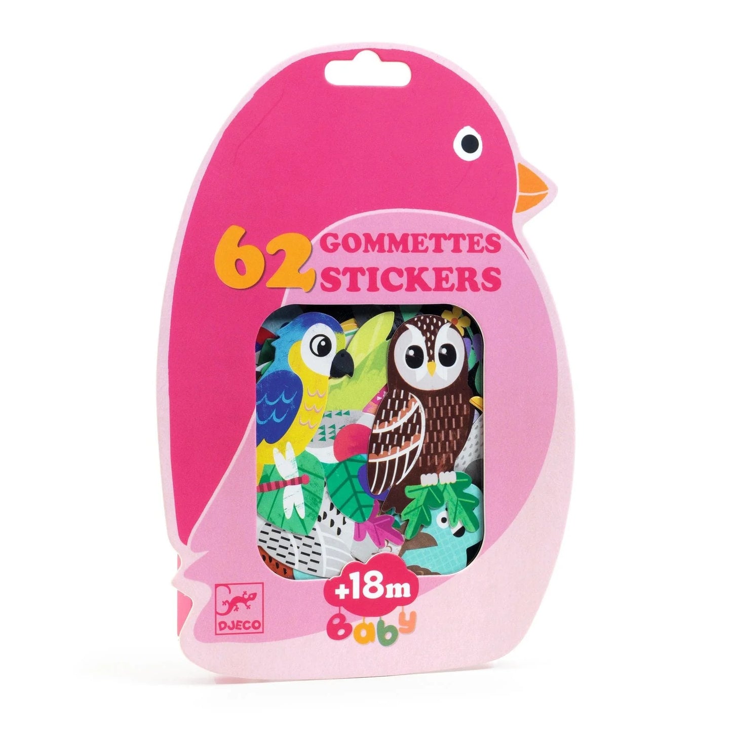 Set 62 Big Stickers de pájaros