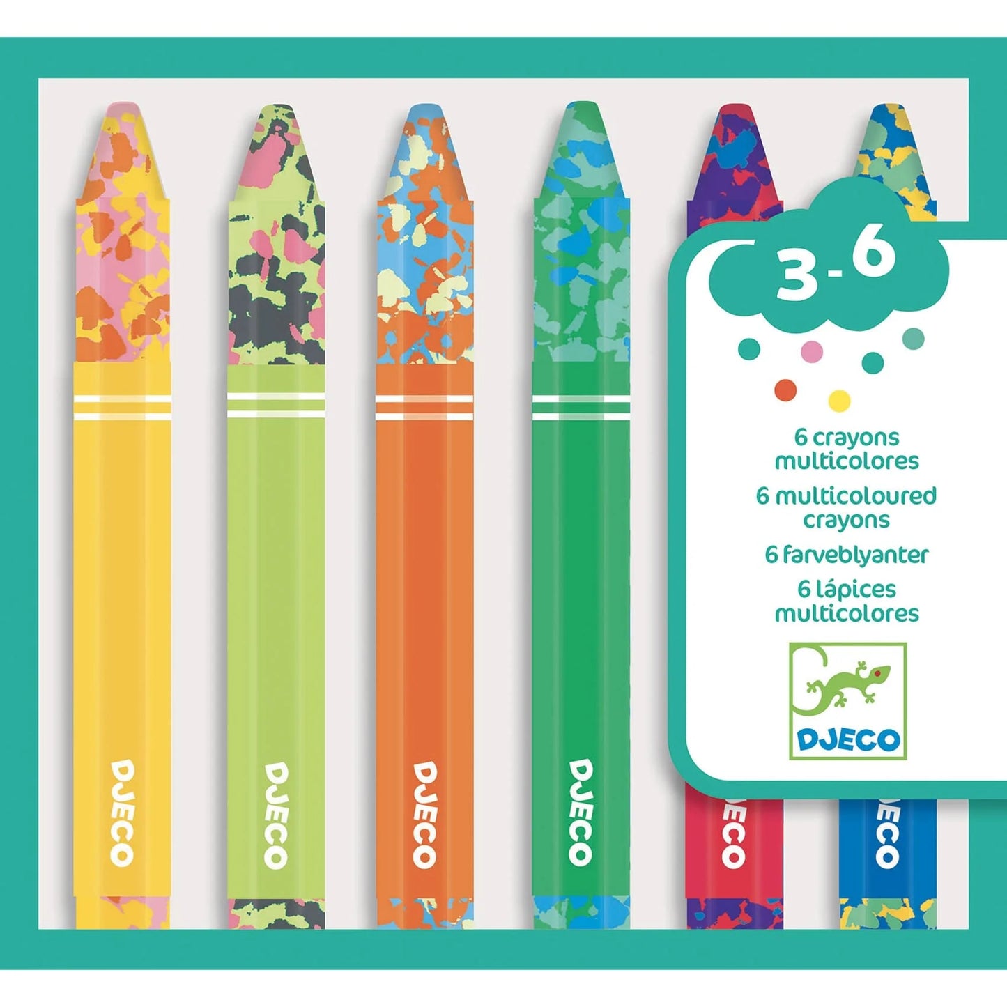 Set 6 Crayones Multicolores