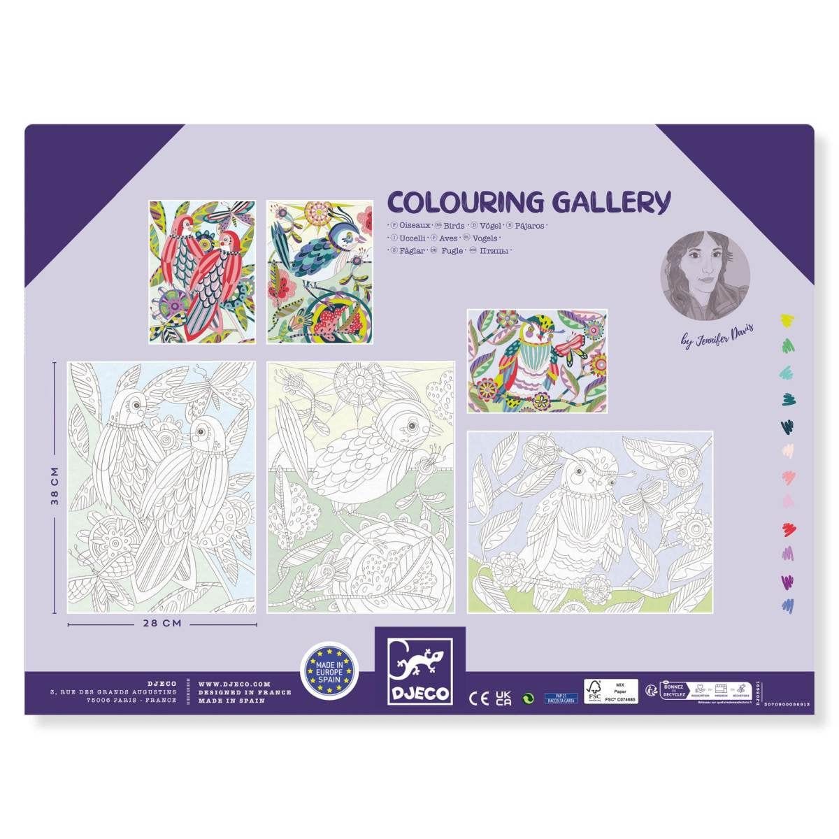 Posters con Dibujos para colorear Pájaros