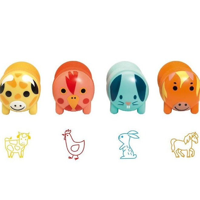Set de timbres Animales de la granja