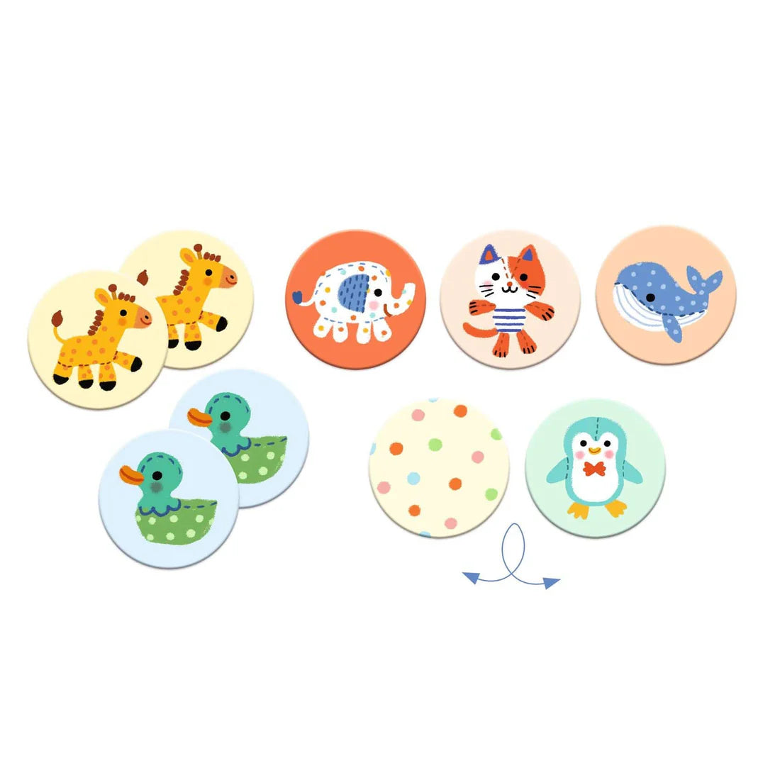 Memorice animales - Peluches