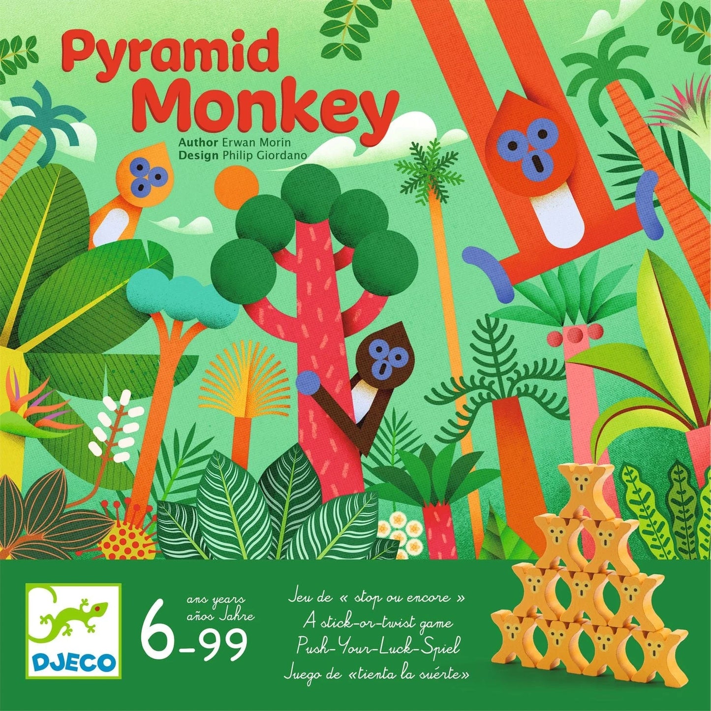 Juego de Mesa Pirámide de Monos