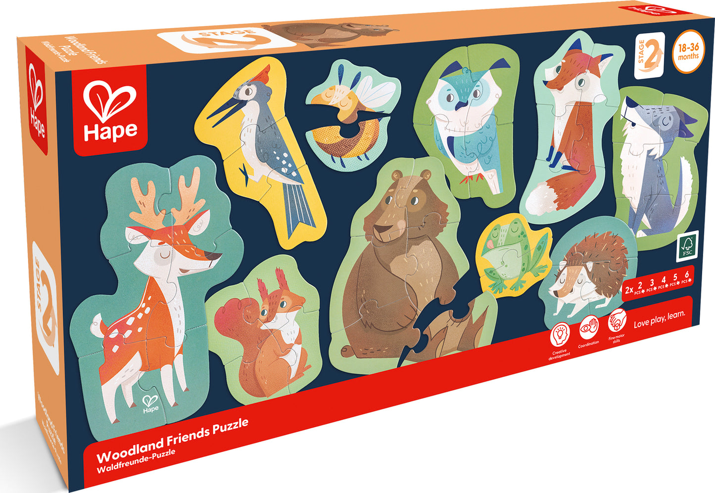 Puzzle amigos del Bosque