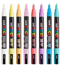 Set de 8 Marcadores Posca punta 3M Pastel