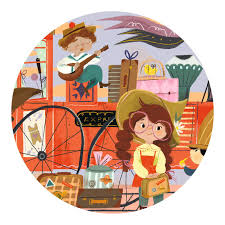 Puzzle Silueta El viaje de Mia - 36 piezas