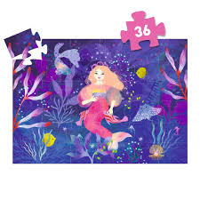 Puzzle Silueta Ella La Sirena - 36 piezas