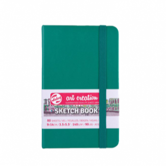 Libreta Sketchbook 9 x 14 cm Art Creation Verde Bosque