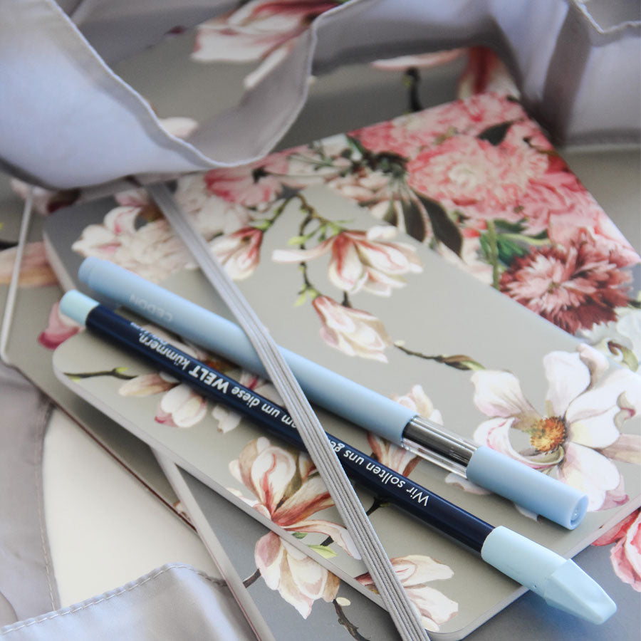 Libreta Tapa Blanda cuadriculada Magnolias