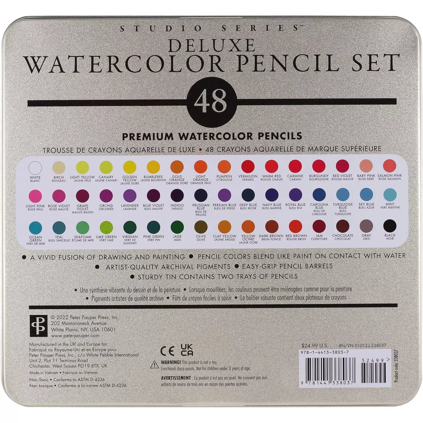 Set 48 Lápices de colores Acuarelables