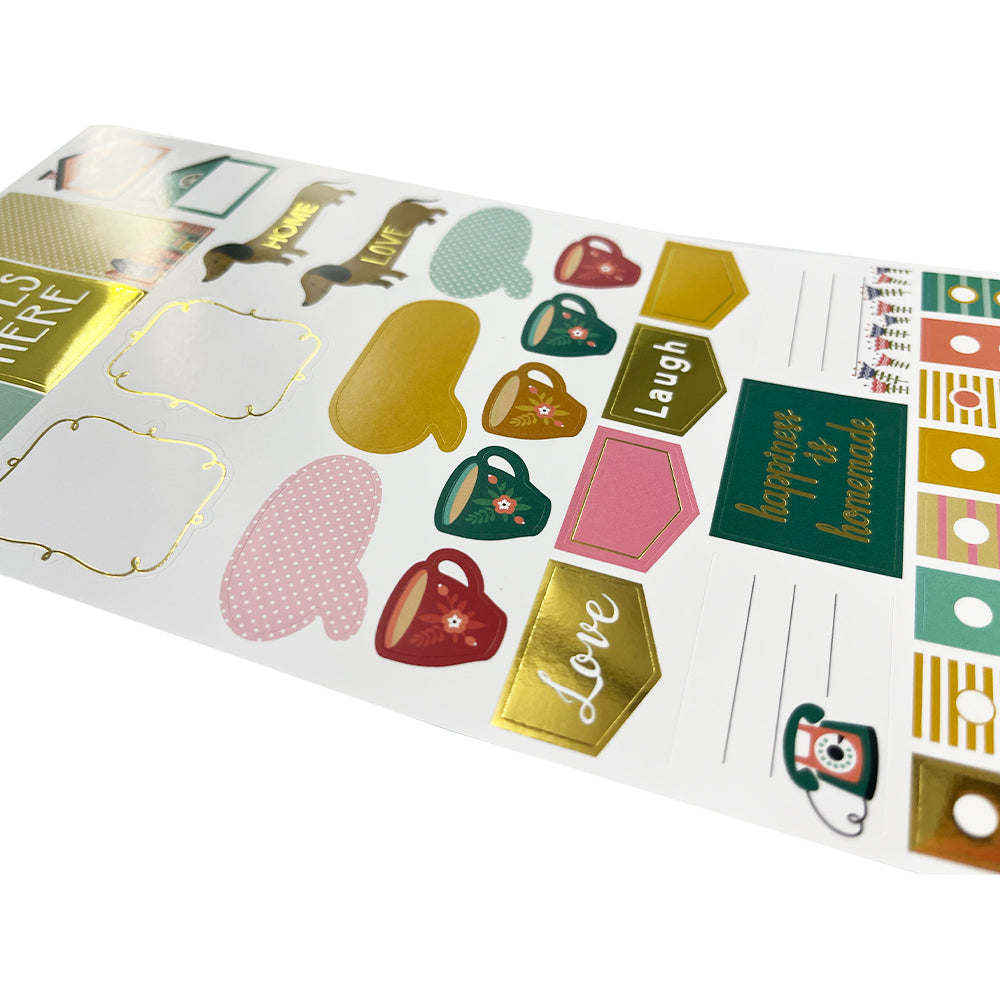 Set Stickers Happiness Is Homemade