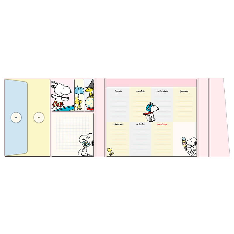 Planificador Semanal y Notitas Snoopy