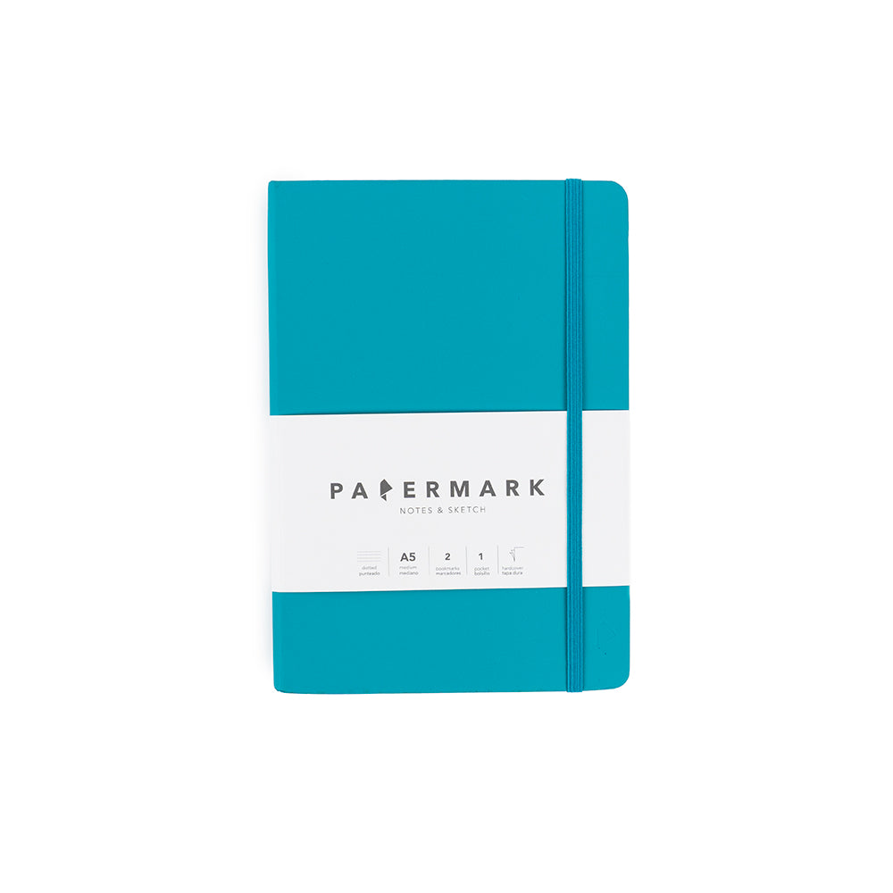 Libreta A5 punteada Azul Claro
