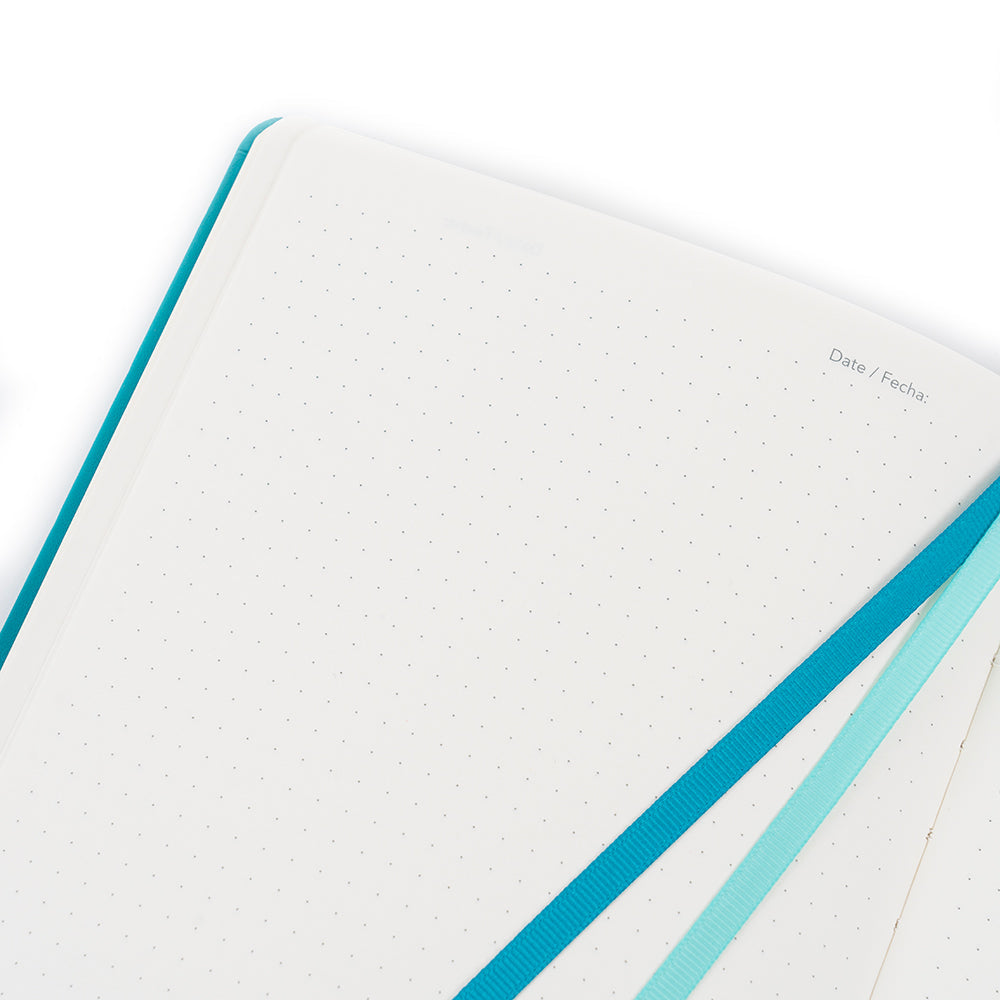 Libreta A5 punteada Azul Claro