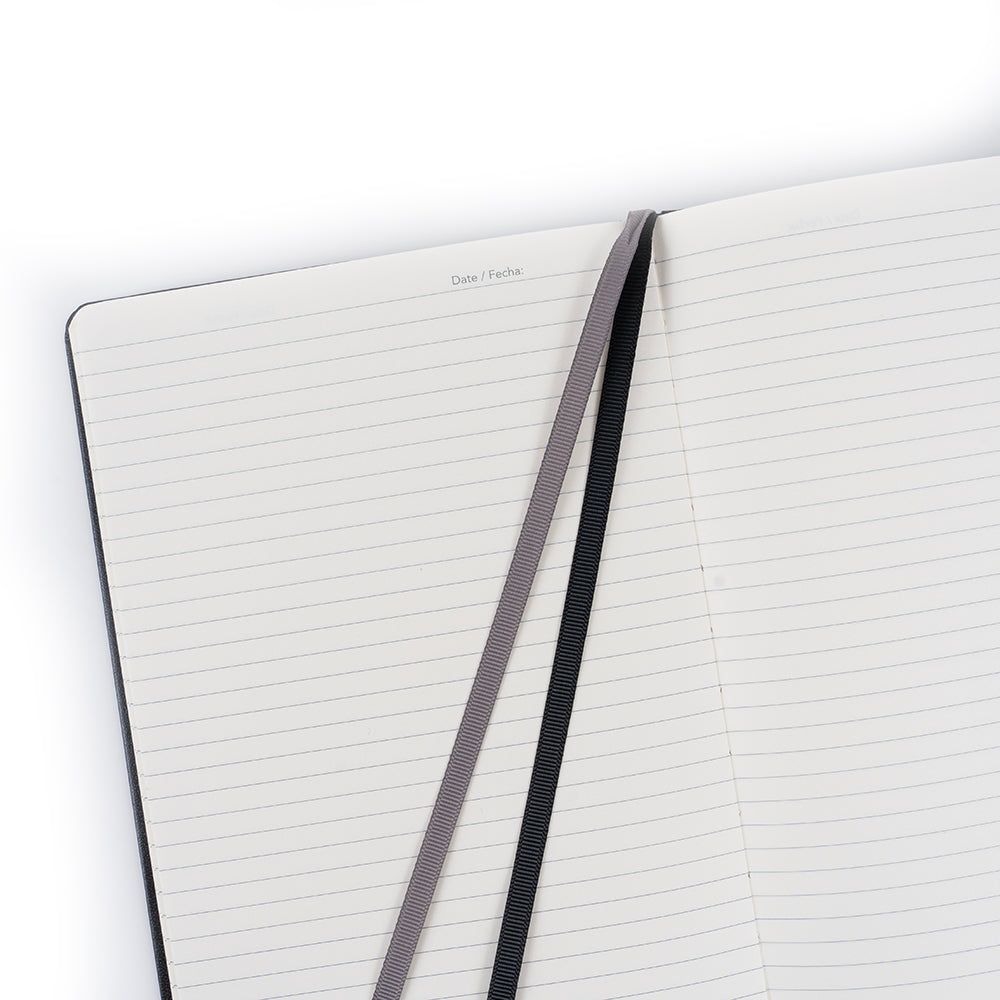 Libreta A5 lineada Negro