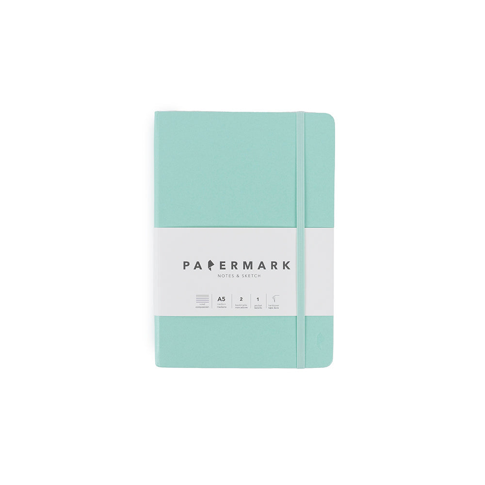 Libreta A5 lineada Verde Menta