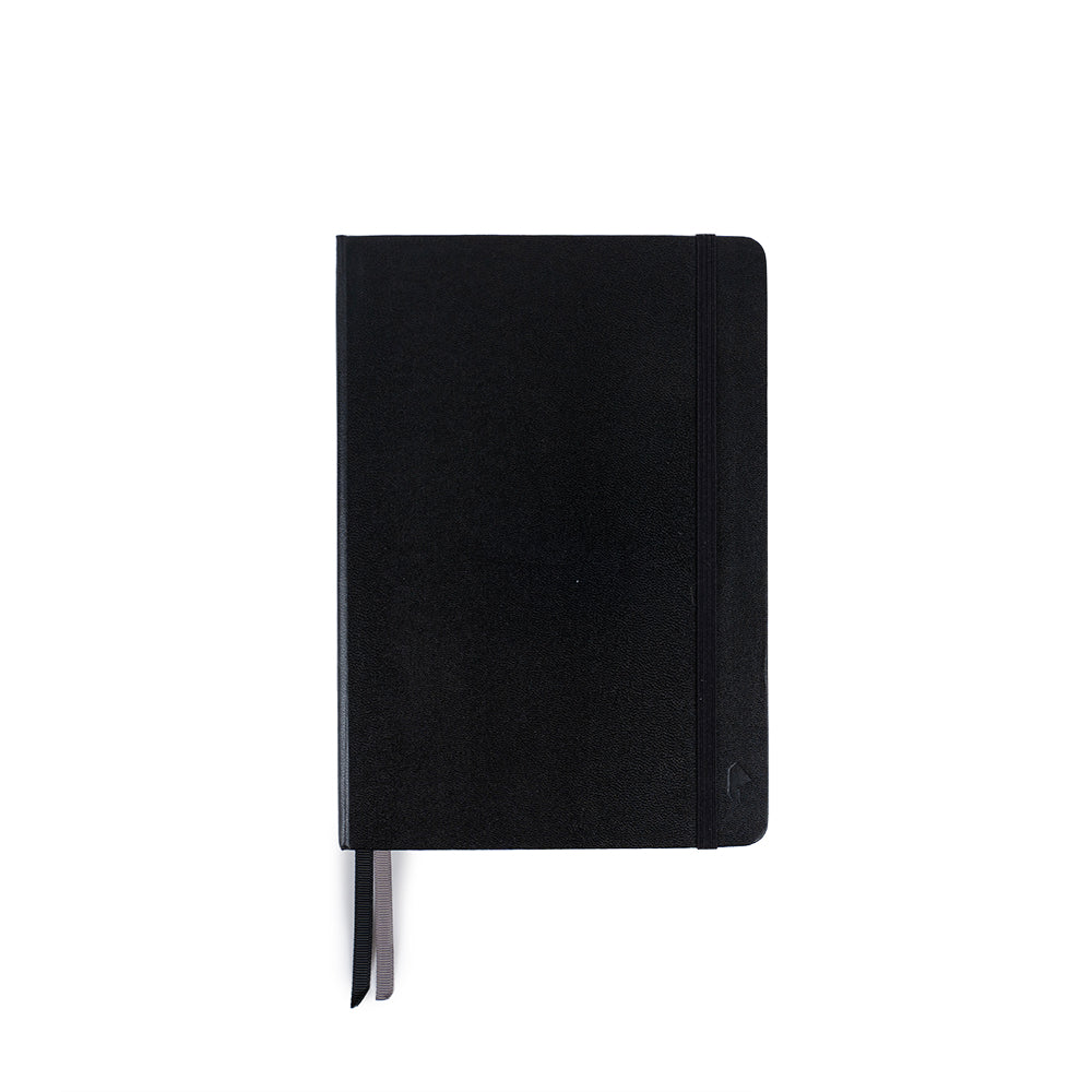 Libreta A5 cuadriculada Negro