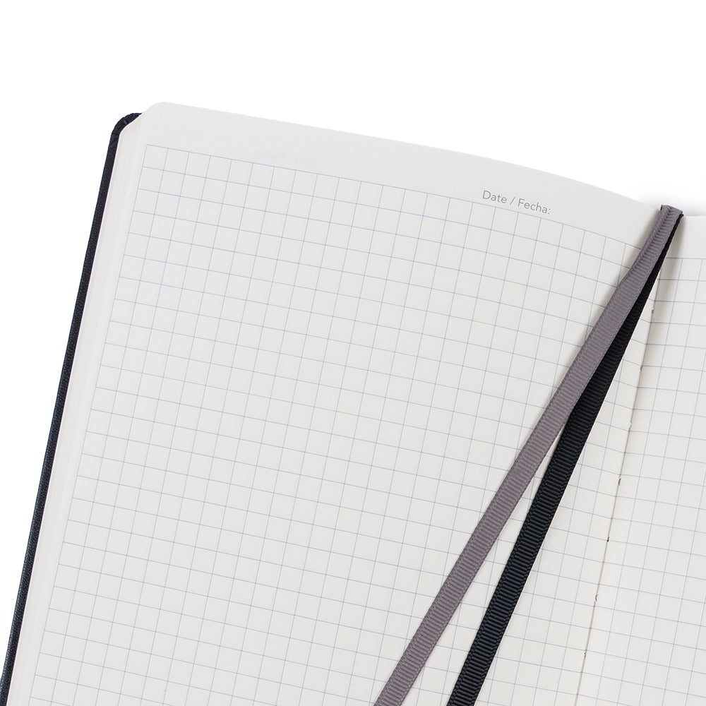 Libreta A5 cuadriculada Negro