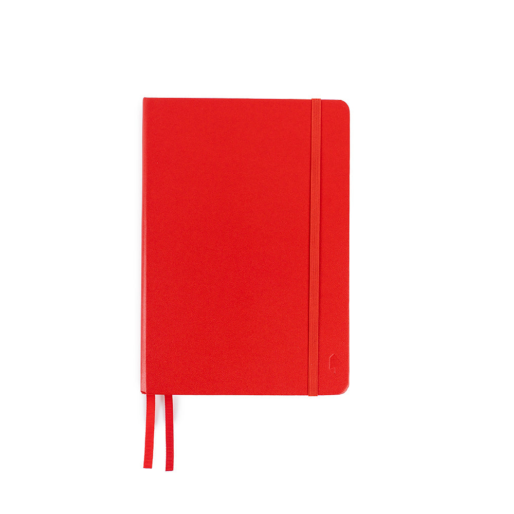 Libreta B5 lineada Rojo