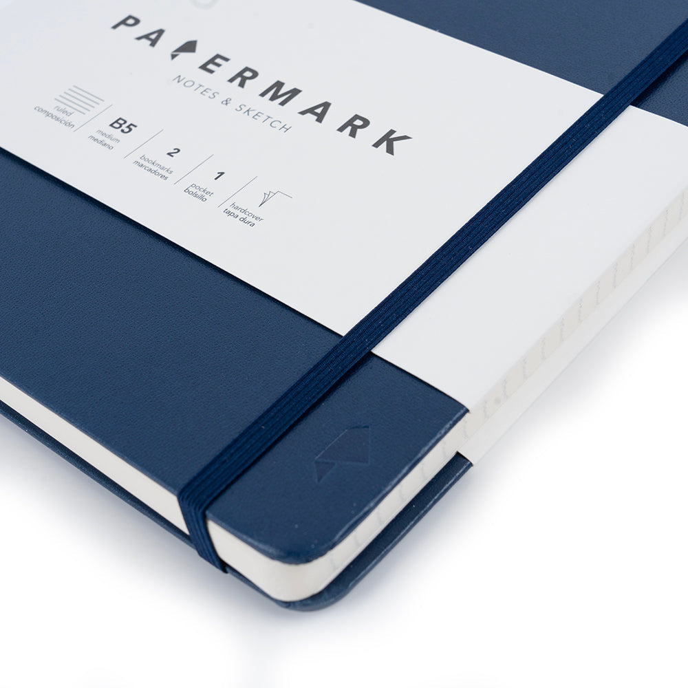Libreta B5 lineada Azul marino