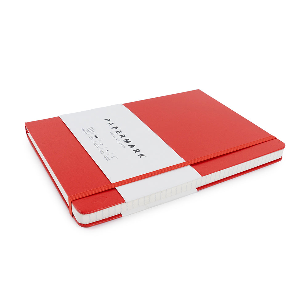 Libreta B5 lineada Rojo