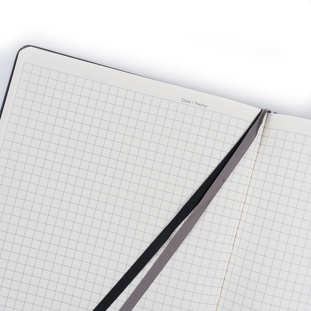 Libreta B5 cuadriculada Negra