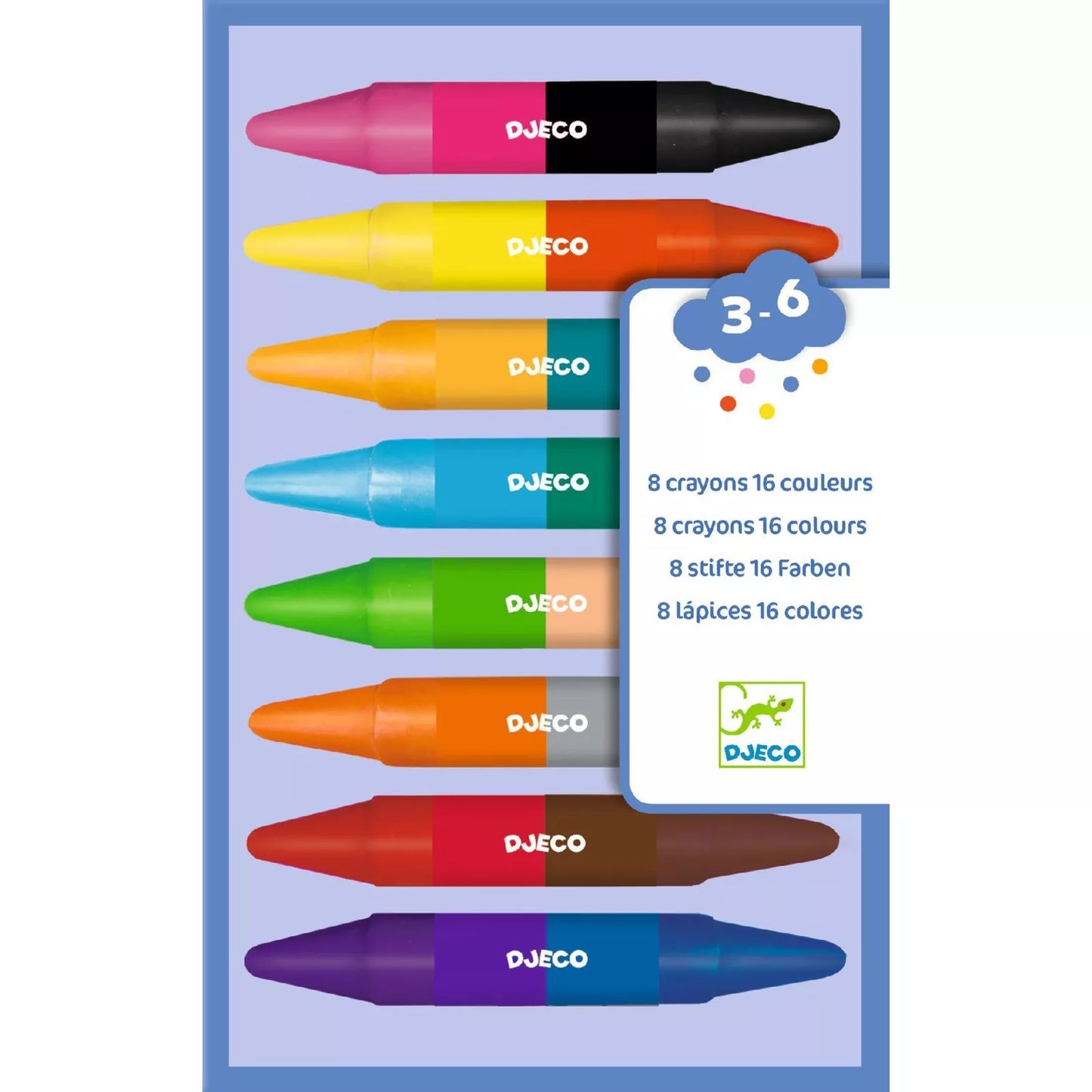 Set de 8 Lápices Twins Crayons