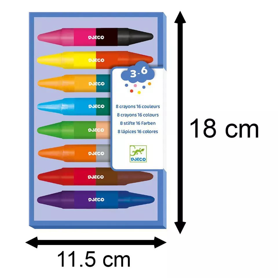 Set de 8 Lápices Twins Crayons
