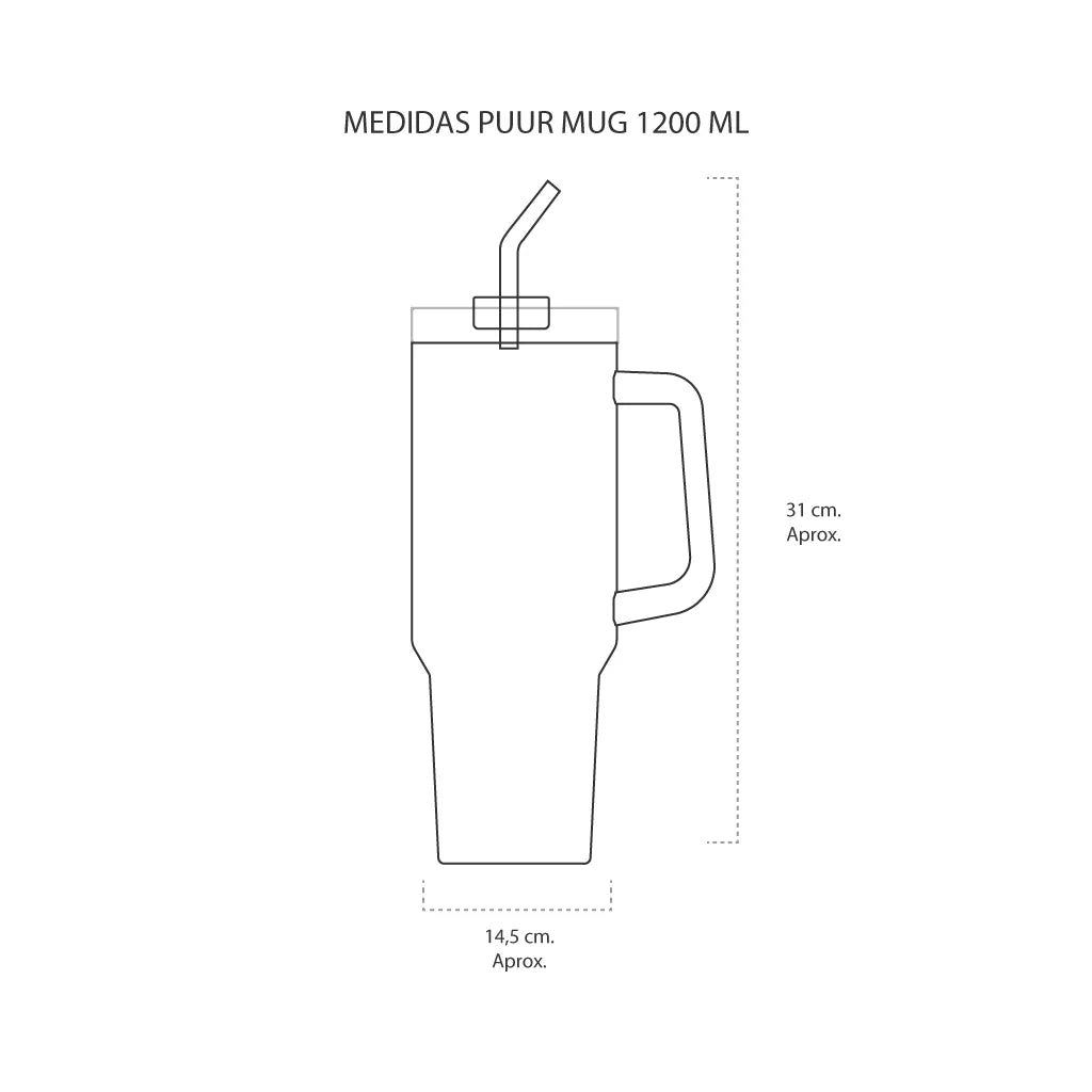 Vaso Térmico Puur Mug Onyx 1200 ml