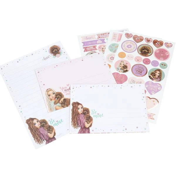 Top model set de cartas floral Be mine