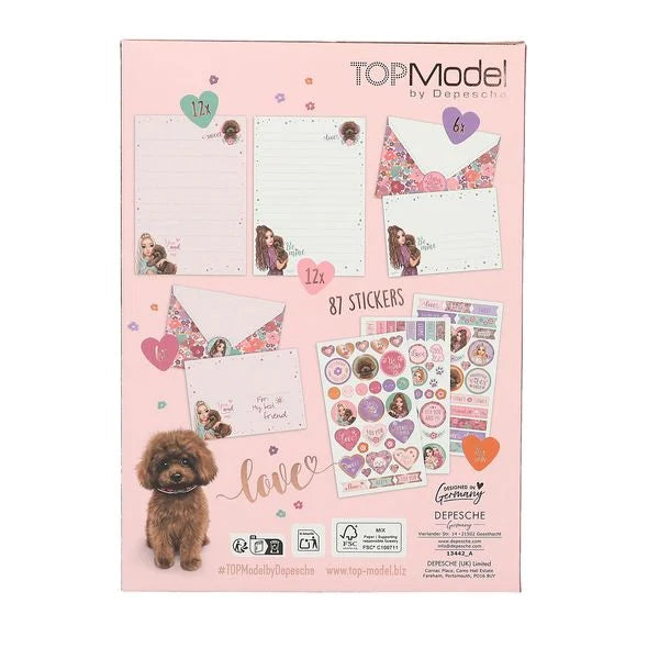 Top model set de cartas floral Be mine