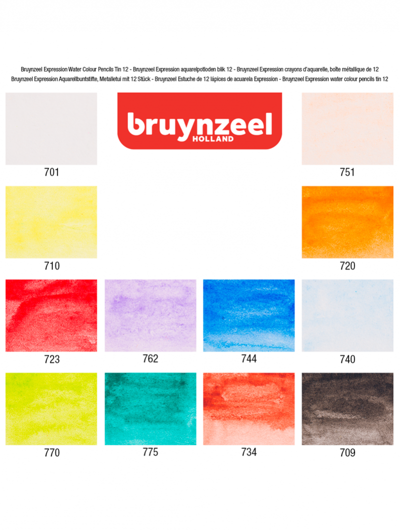 Lápices de colores Acuarelables set de 12 colores