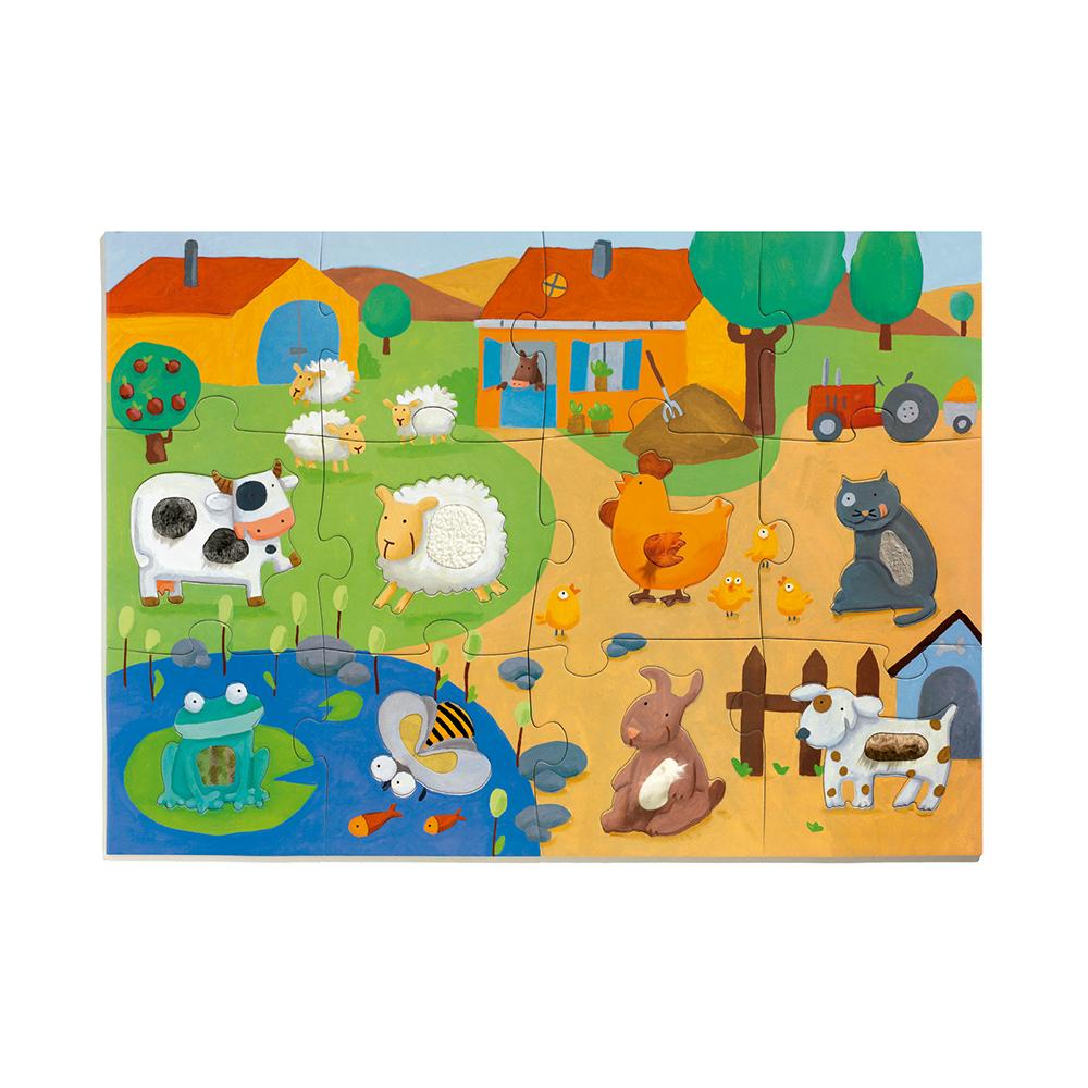 Puzzle Gigante Texturas La Granja 20 pzs