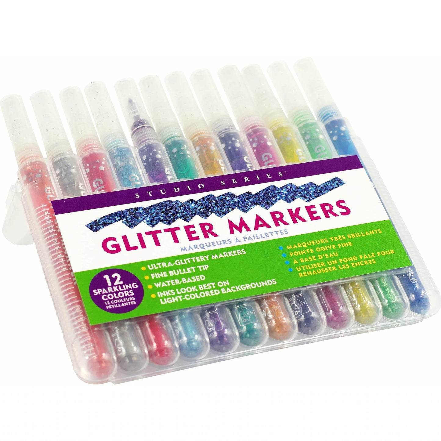 Set de 12 Marcadores Glitter