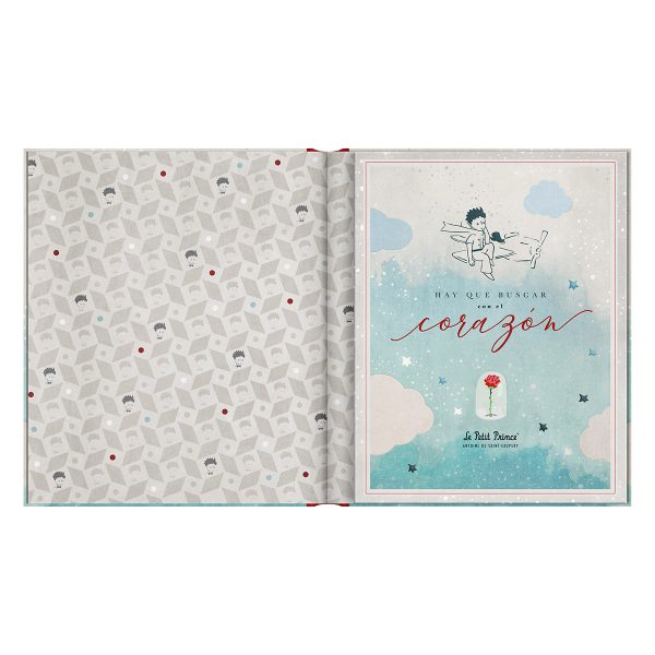 Libreta Tapa Dura Grande - Principito Corazón