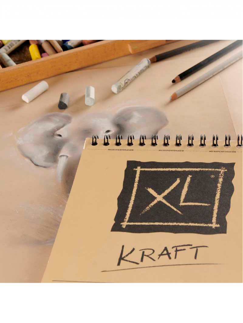 Croquera Dibujo Canson XL Kraft 90gr A4 21x 29,7 cm
