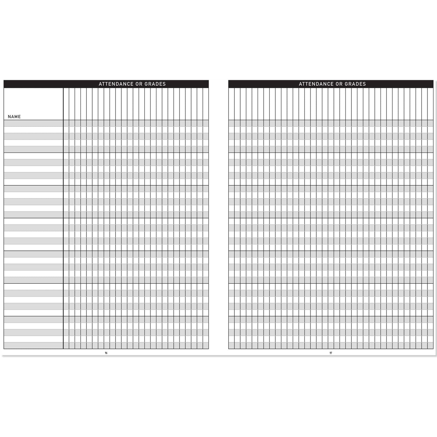 Planificador Profesor - Black