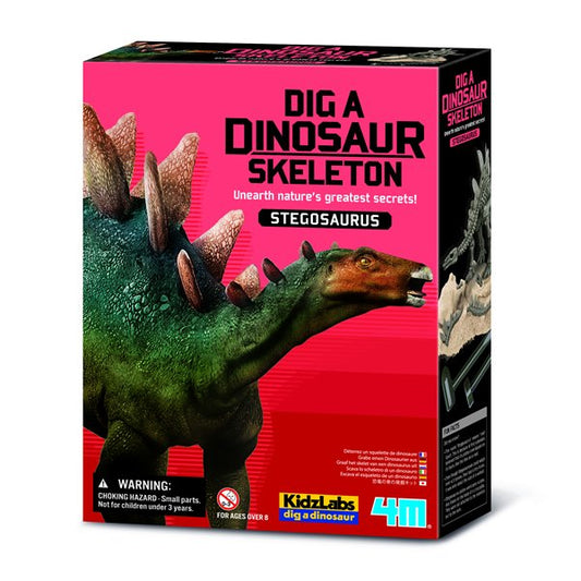 Dinosaurio Stegosaurus excava