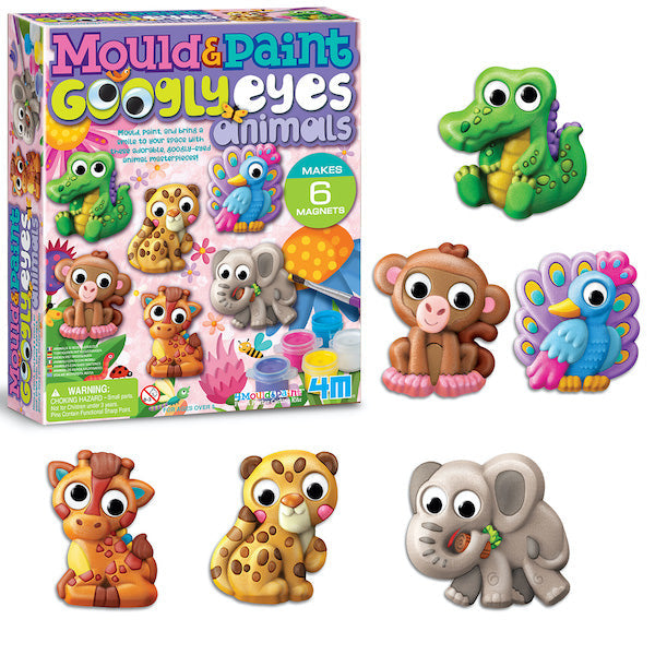 Moldea y pinta Animales Ojos móviles