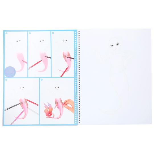 TOPModel - Libro colorear y pegatinas : Fantasy