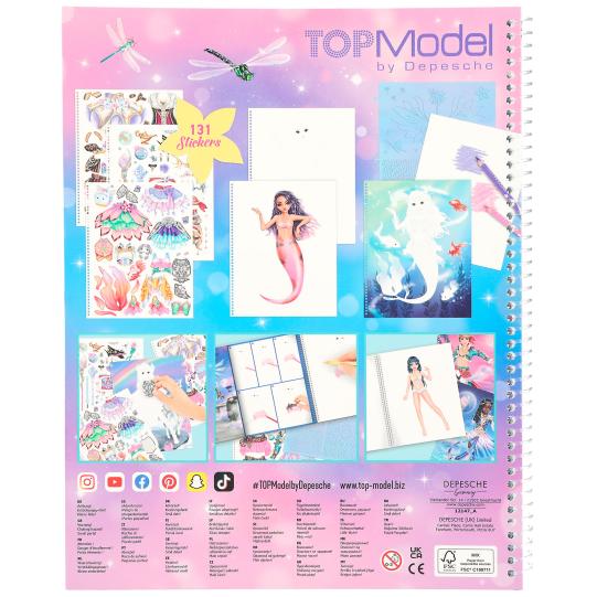 TOPModel - Libro colorear y pegatinas : Fantasy