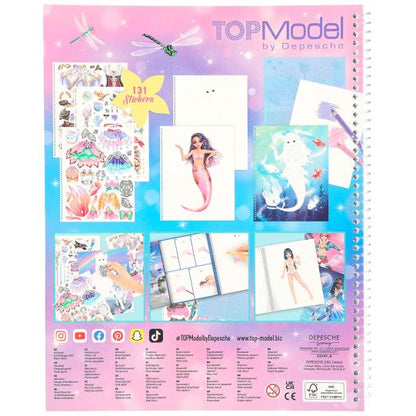 TOPModel - Libro colorear y pegatinas : Fantasy