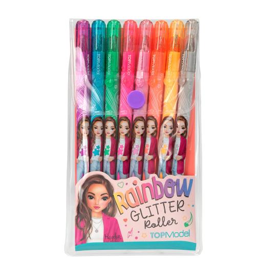 TOPModel juego de bolígrafos de gel con brillos arco iris