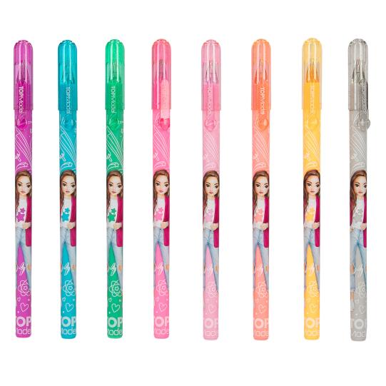 TOPModel juego de bolígrafos de gel con brillos arco iris
