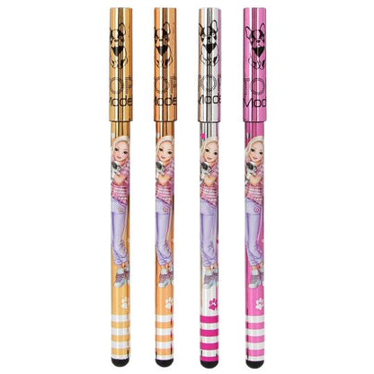 Set 4 Lápices Roller Glitter Metalizados TOPModel