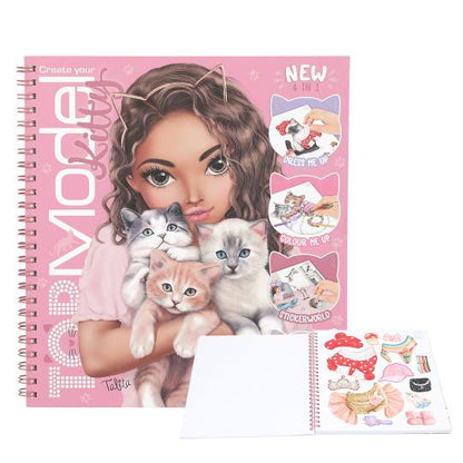 TopModel Crea tu libro de colorear - Kitty
